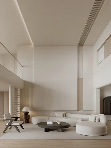 Living room without main light 3d models