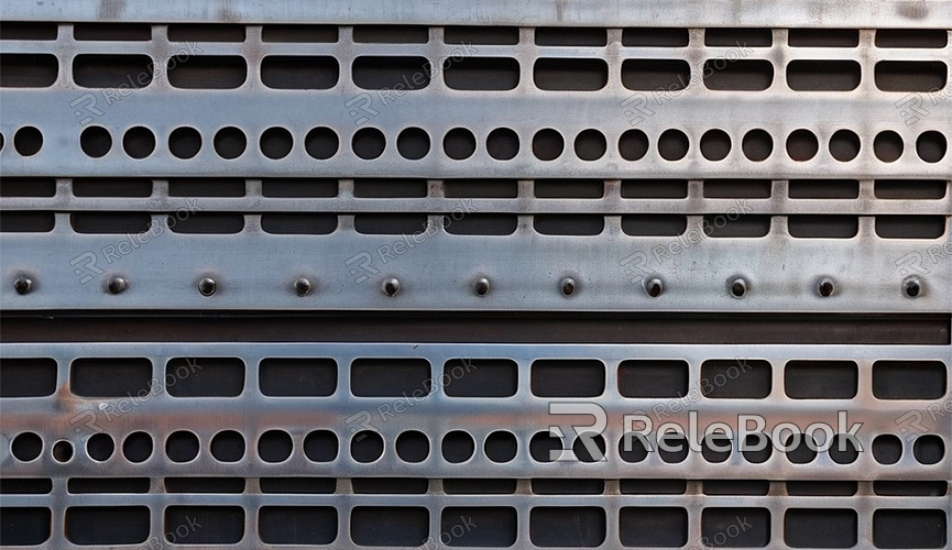 Perforated Metal Sheet Texture in Blender