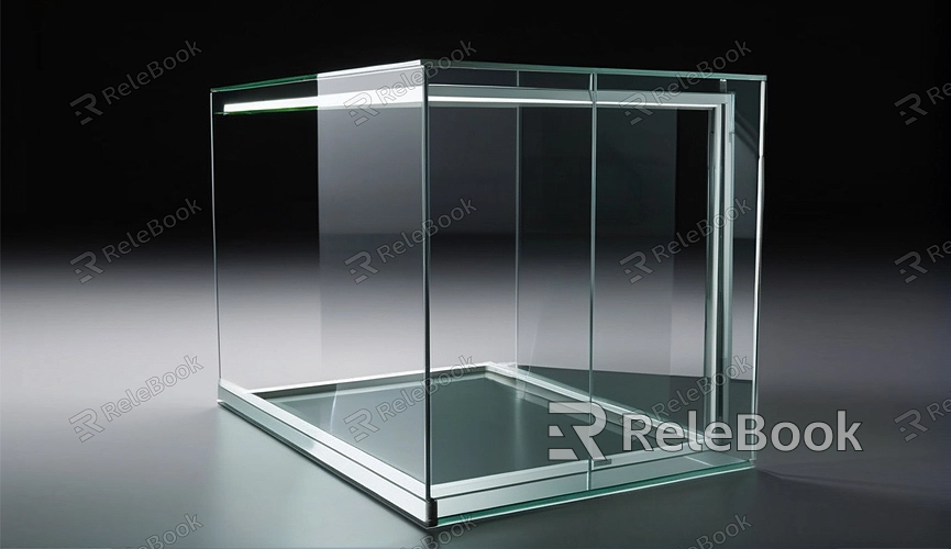 Low Glass Partition Texture in Blender