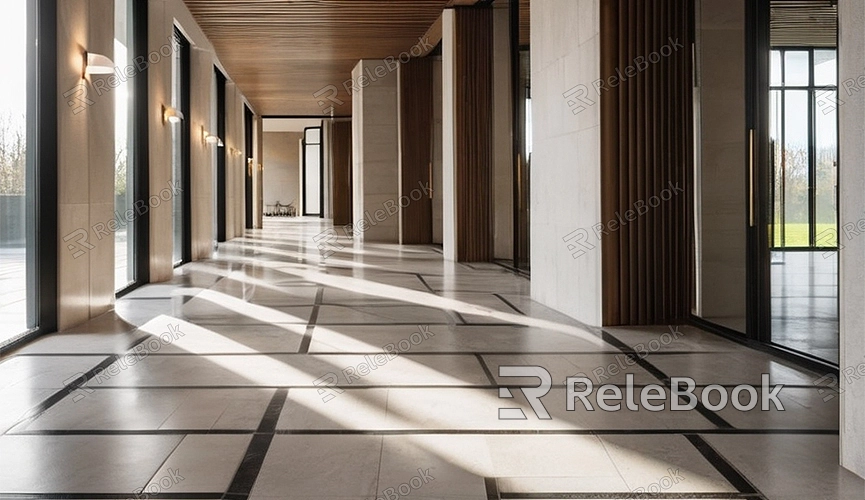 Hotel Floor Tile Texture in Blender