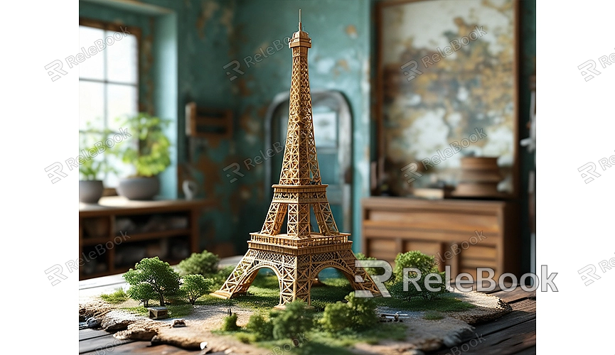 How to make 3d model of eiffel tower