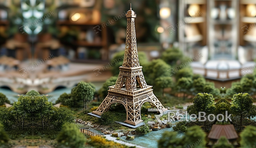 How to make 3d model of eiffel tower