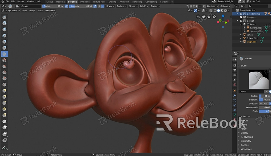 What do the different sculpting tools do in Blender