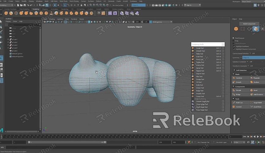 How to Use the Sculpting Tool in Maya