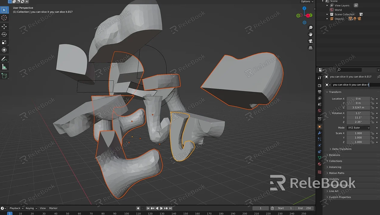 How to Split 3D Models in Maya