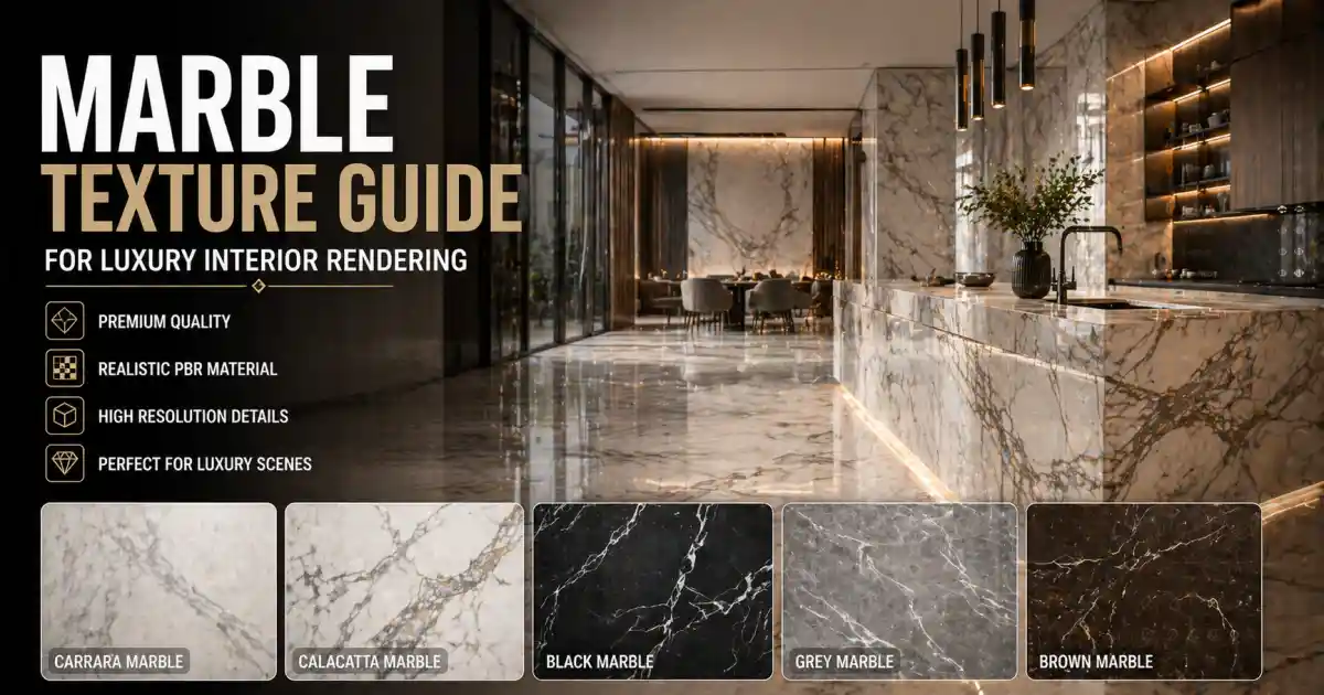 Marble Texture Guide for Luxury Interior Rendering