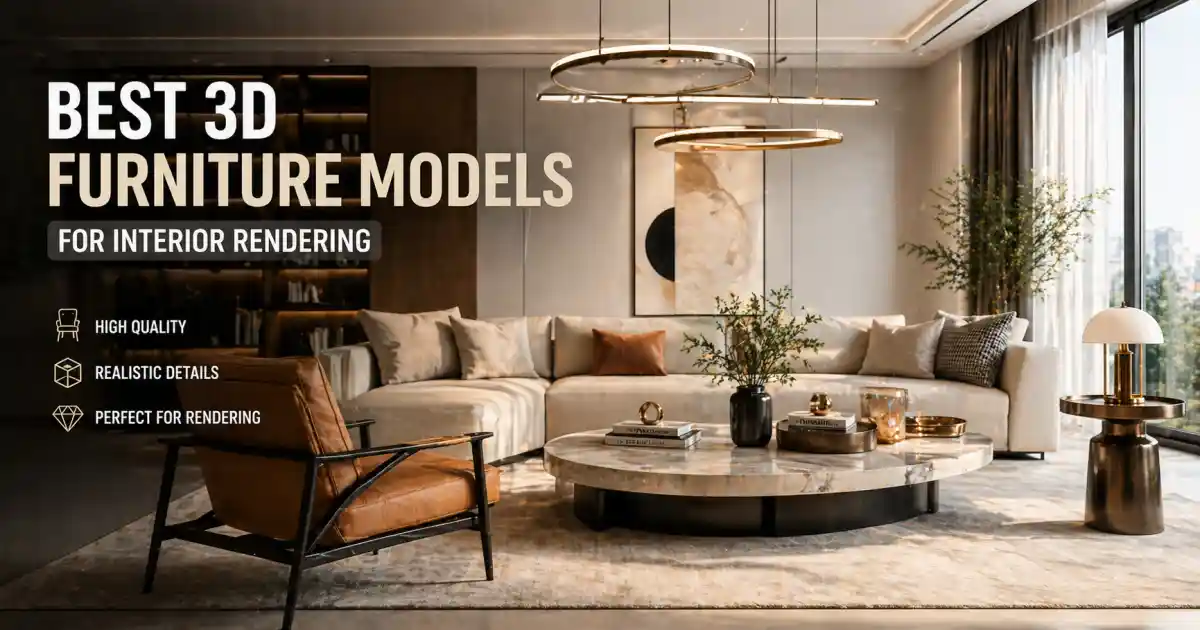 Best 3D Furniture Models for Interior Rendering