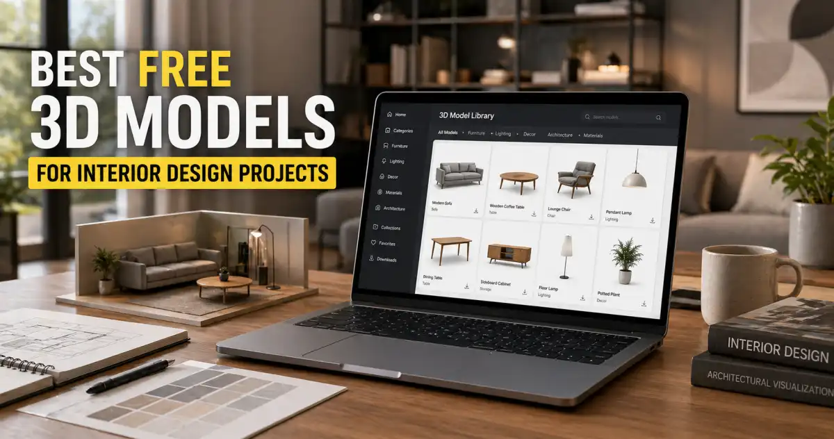 Best Free 3D Models for Interior Design Projects