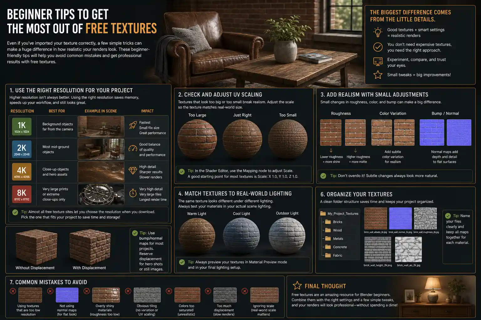 Beginner Tips to Get the Most Out of Free Textures