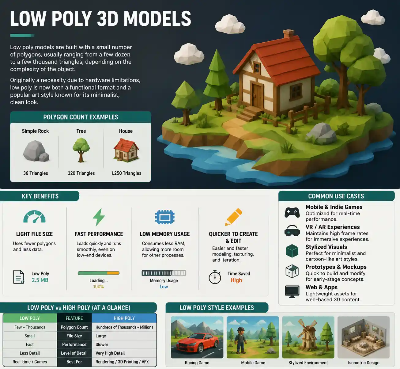 Low Poly 3D Models