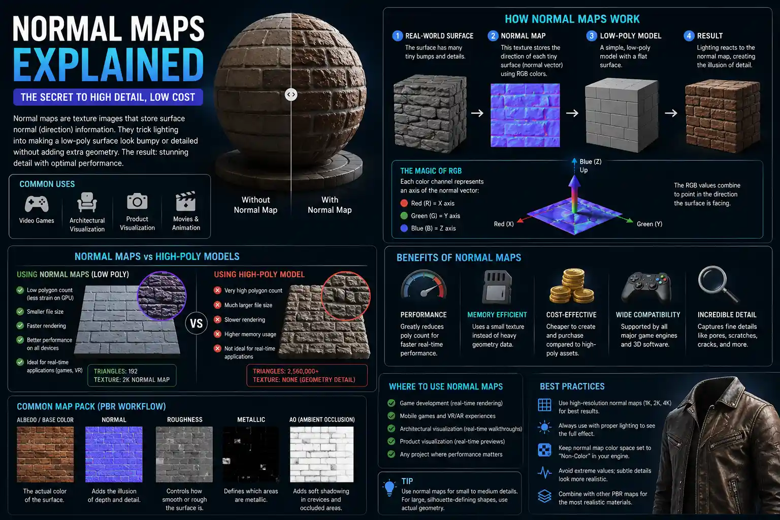 Normal Maps Explained for 3D Materials