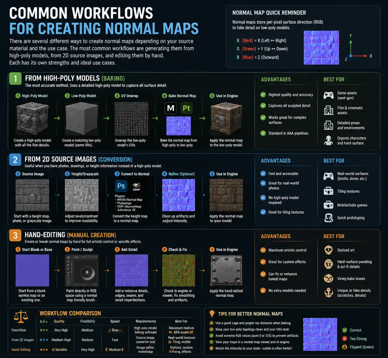 Common Workflows for Creating Normal Maps