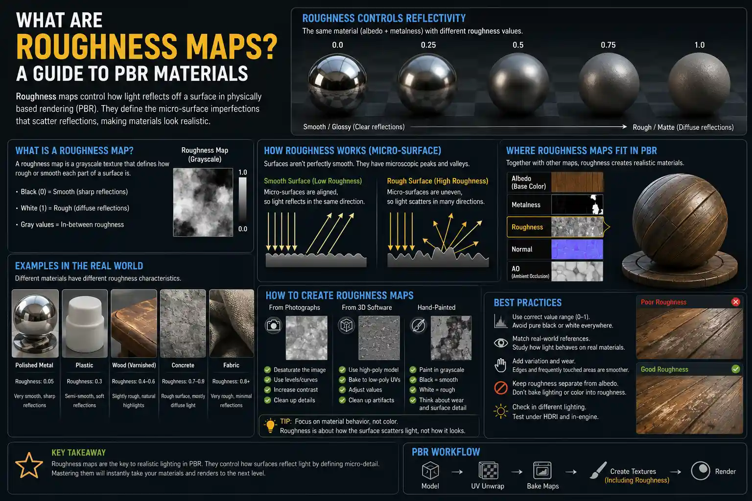 What Are Roughness Maps? A Guide to PBR Materials