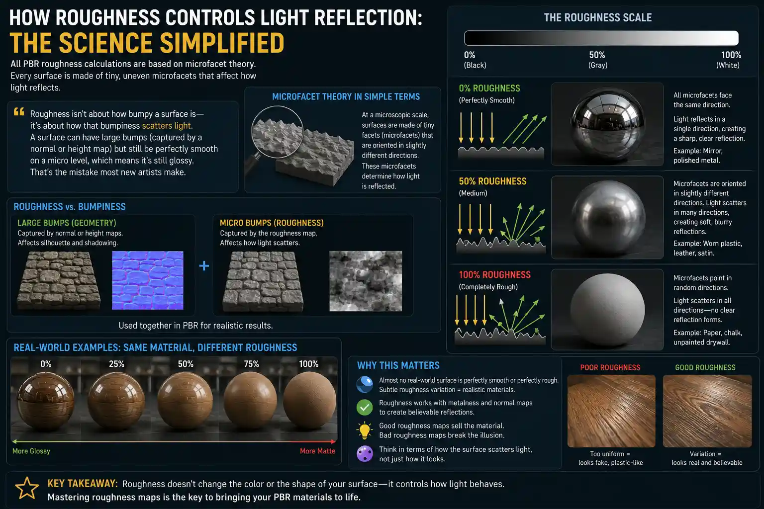 How Roughness Controls Light Reflection: The Science Simplified