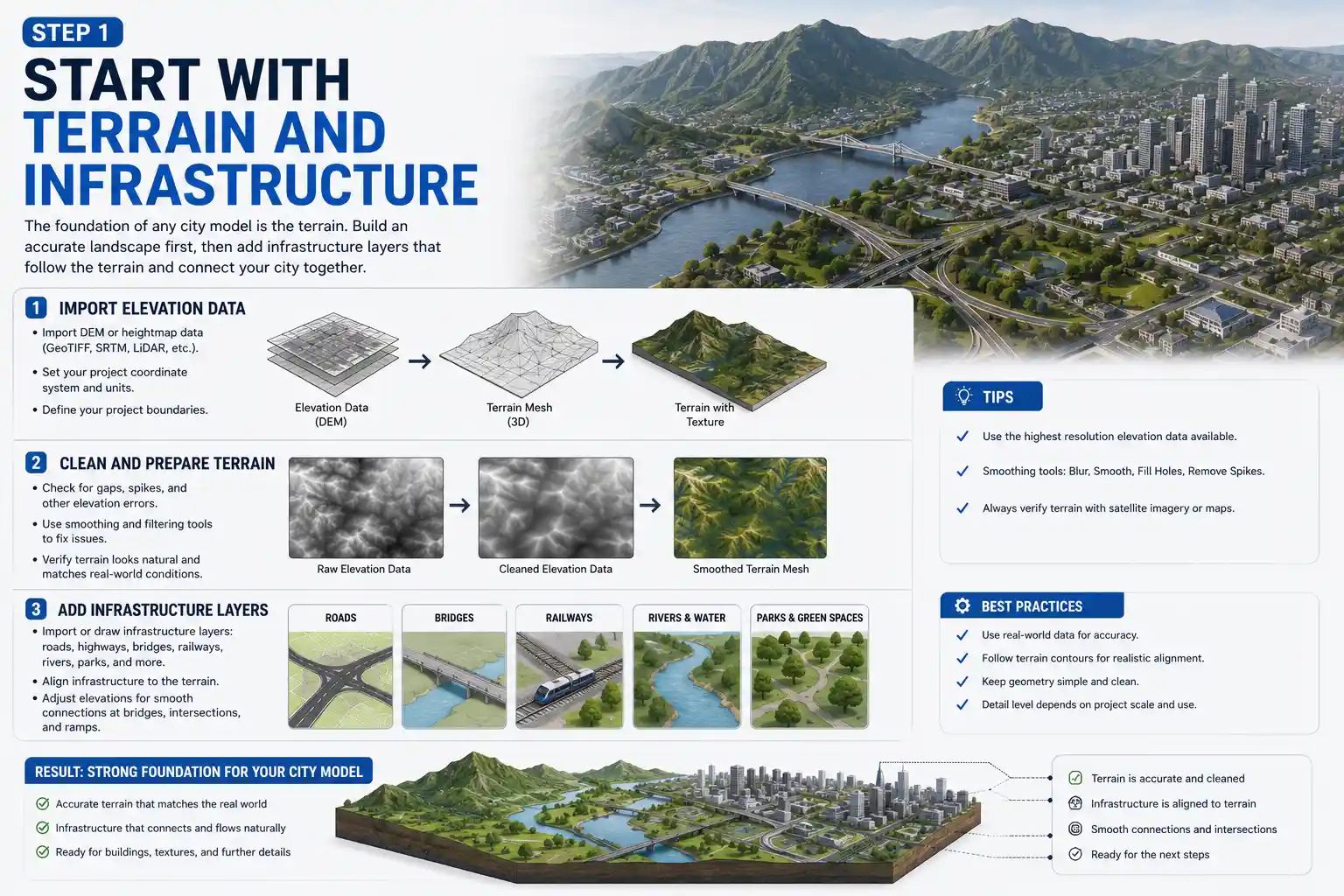 Start with Terrain and Infrastructure
