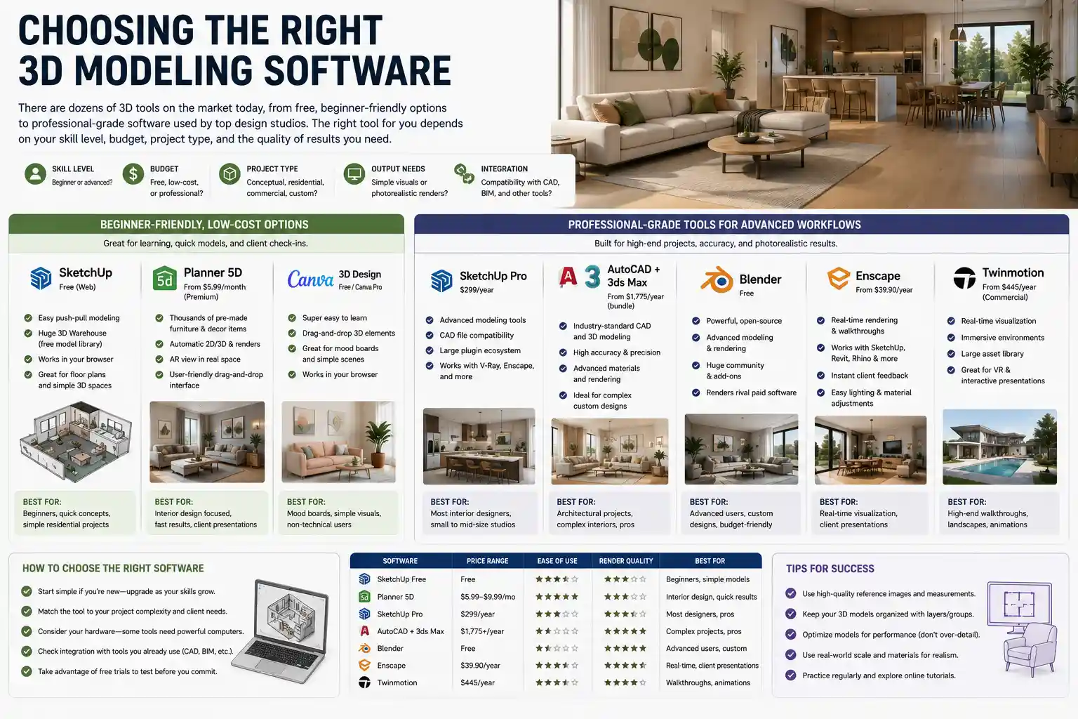Choosing the Right 3D Modeling Software