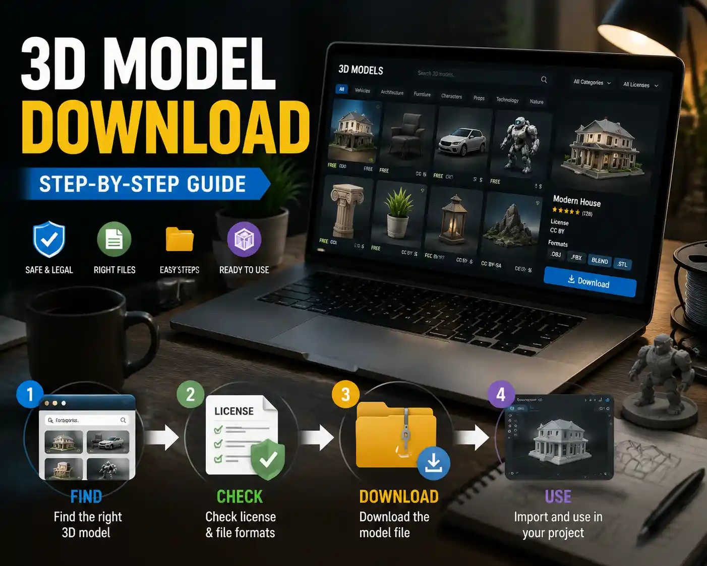 How to Download a 3D Model from Any Website: Step-by-Step Guide