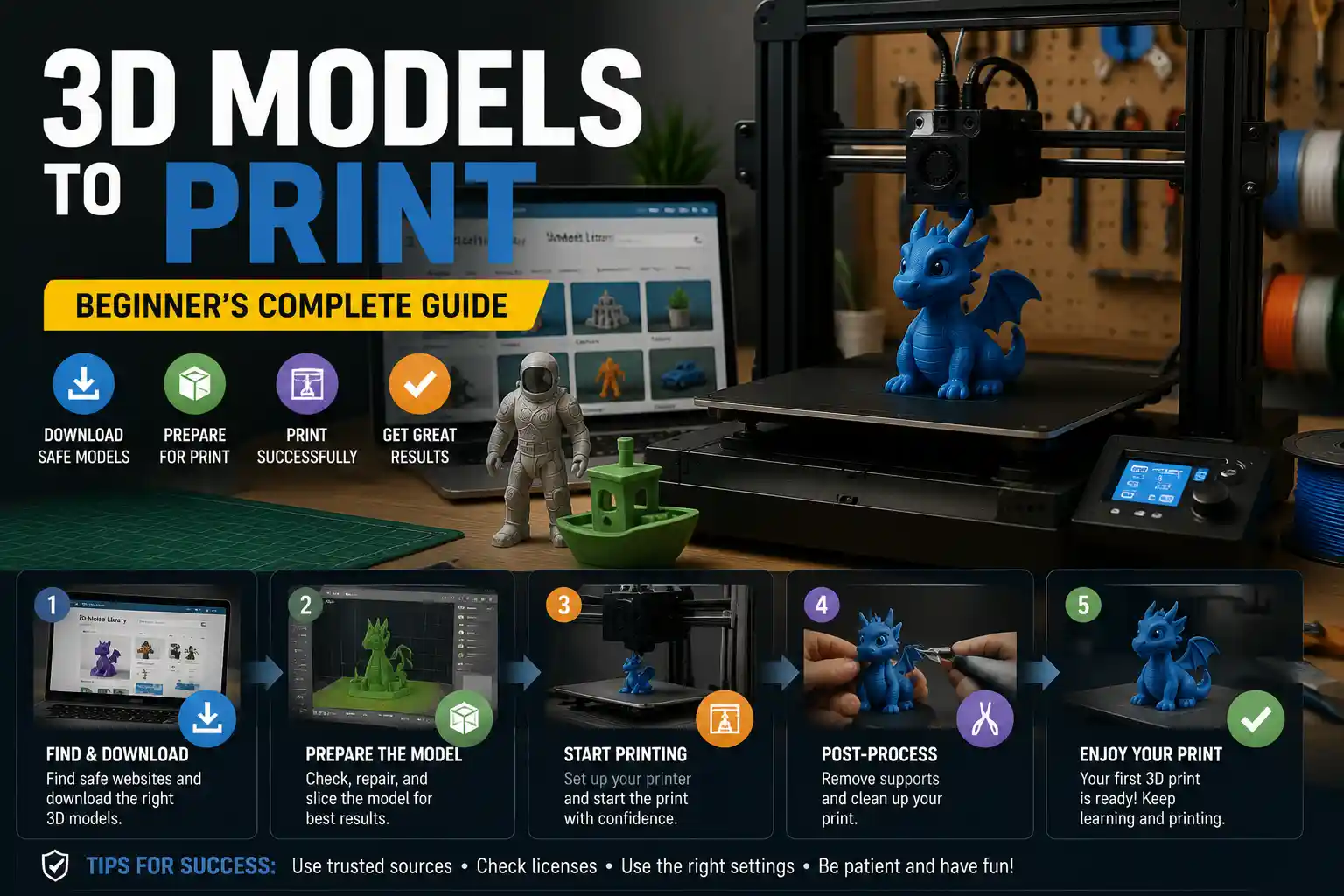 How to Download and Print 3D Models: A Complete Beginner’s Guide