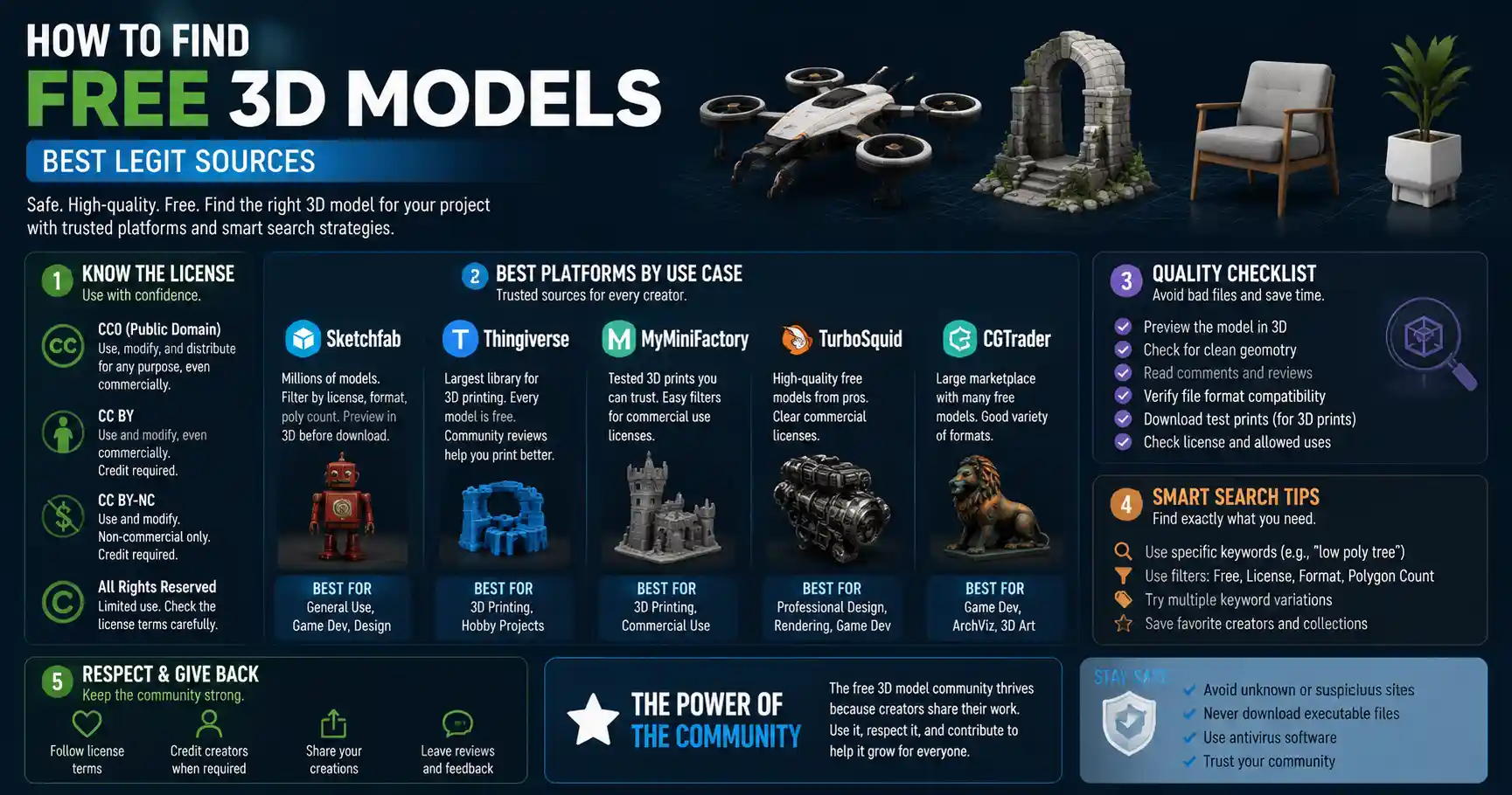 How to Find Free 3D Models: Best Legit Sources