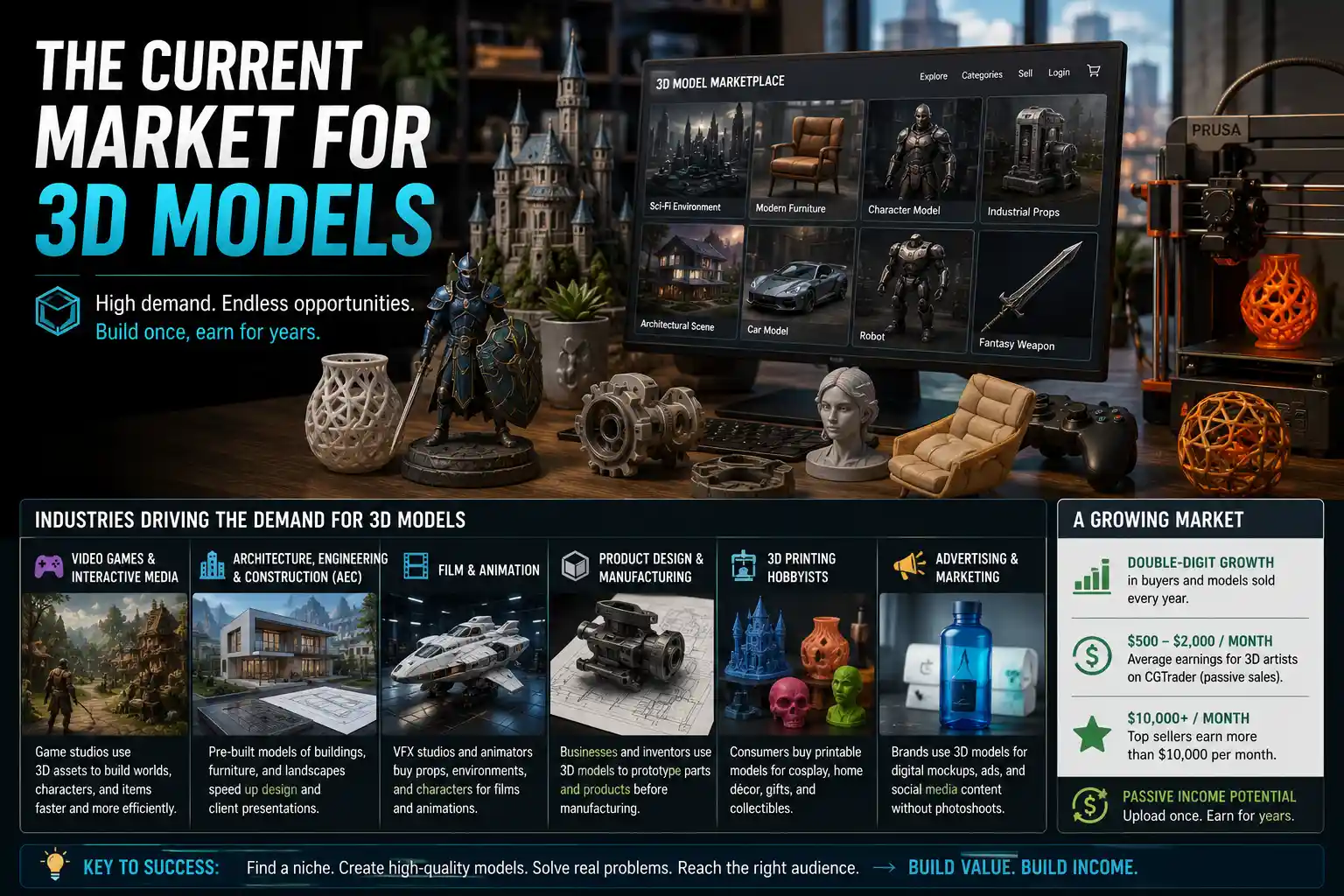 The Current Market for 3D Models