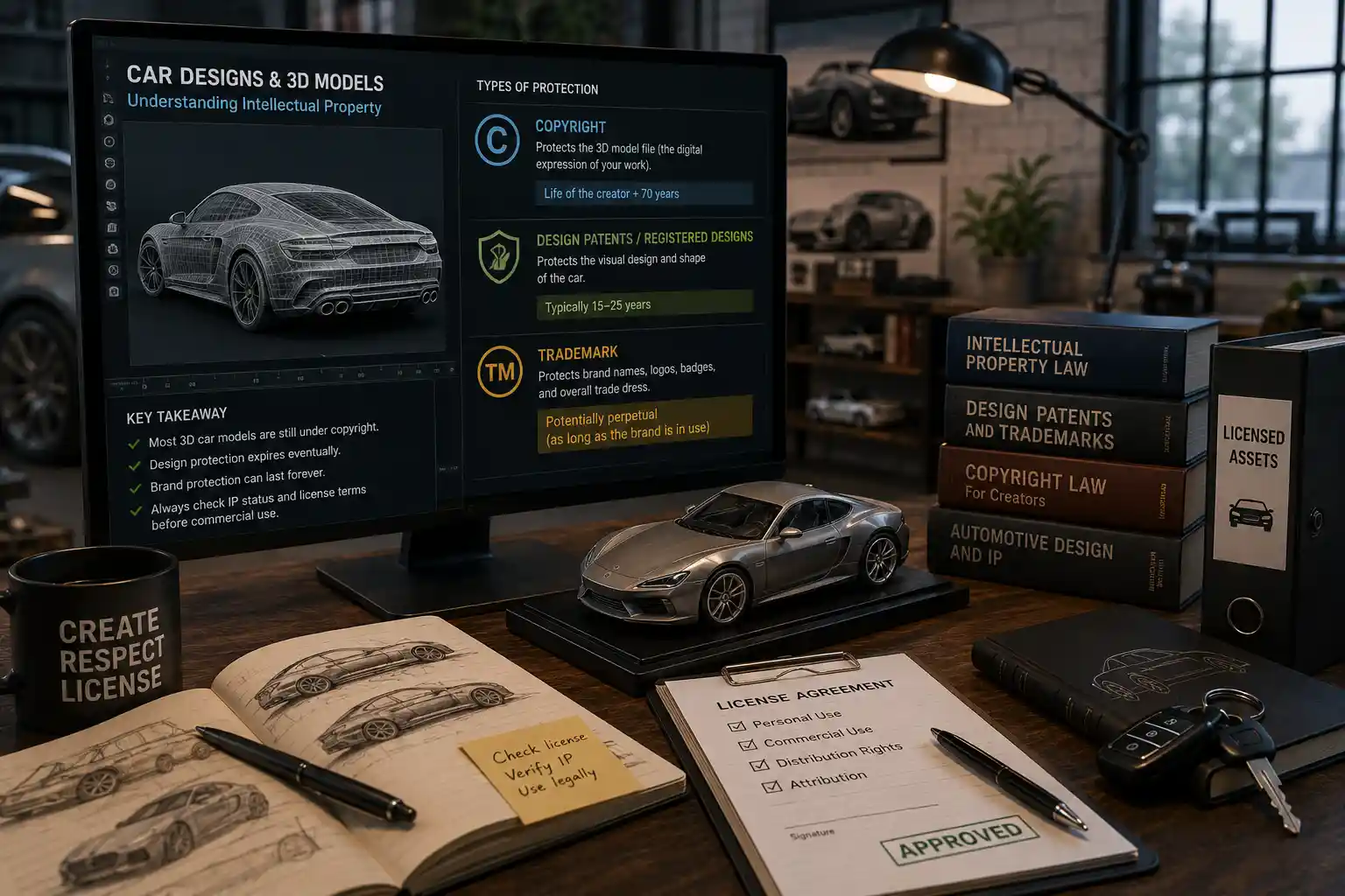 How Long Are Cars Copyrighted for 3D Modeling?