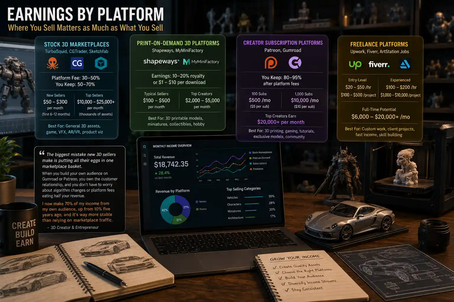 Earnings by Platform: Where You Sell Matters as Much as What You Sell