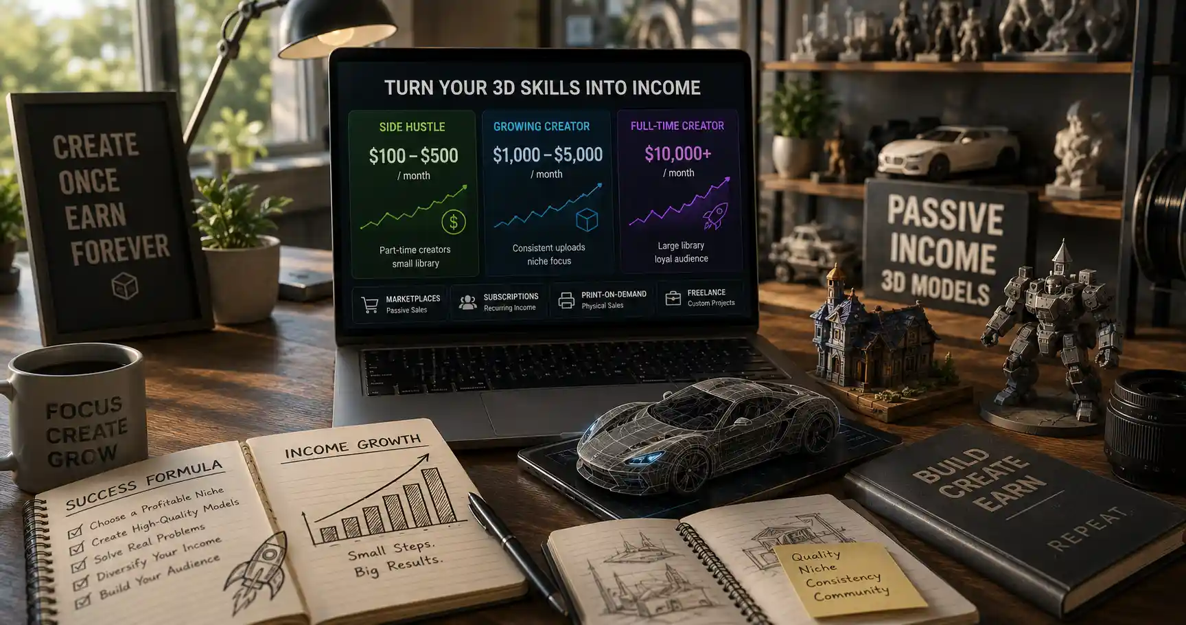 How Much Money Can You Make Selling 3D Models?