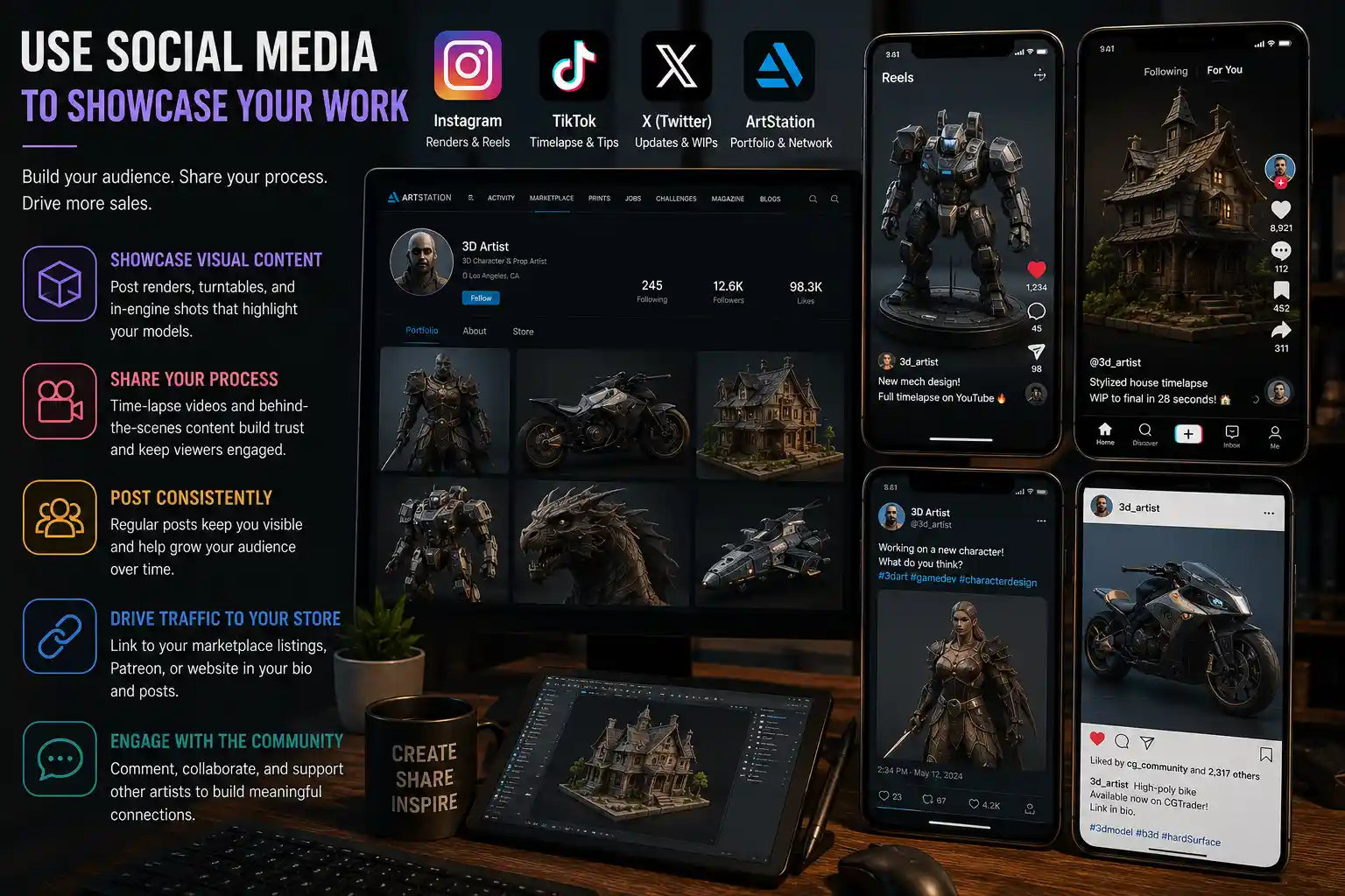 Use Social Media to Showcase Your Work