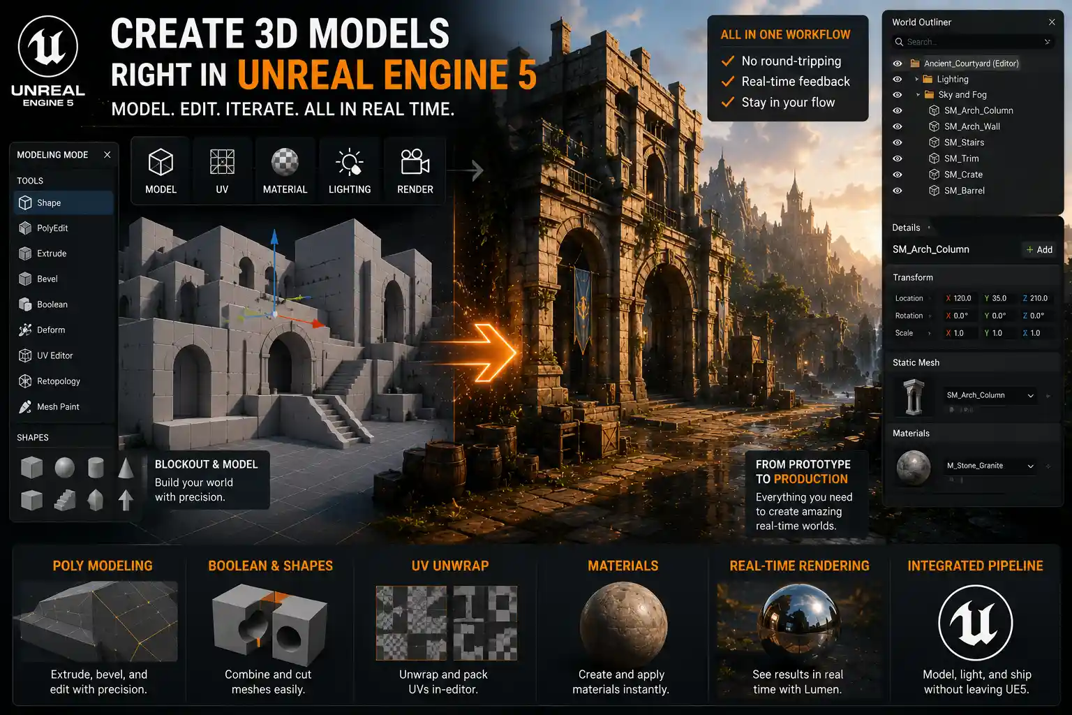 Can You Make 3D Models in Unreal Engine 5?