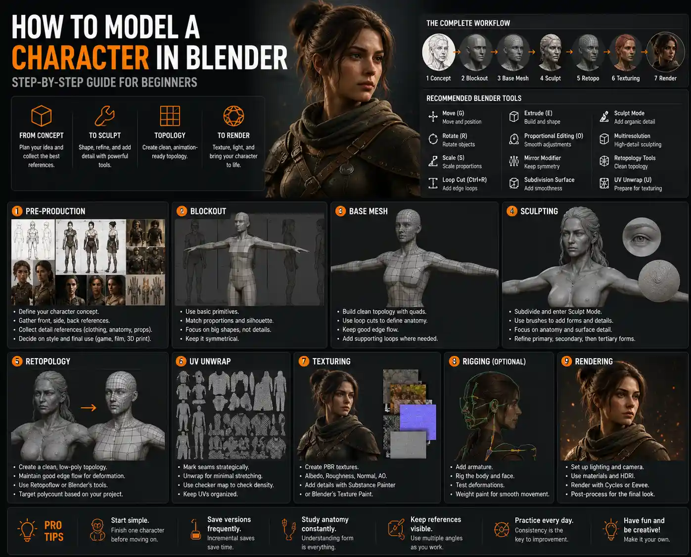 How to 3D Model a Character in Blender: Step-by-Step Guide