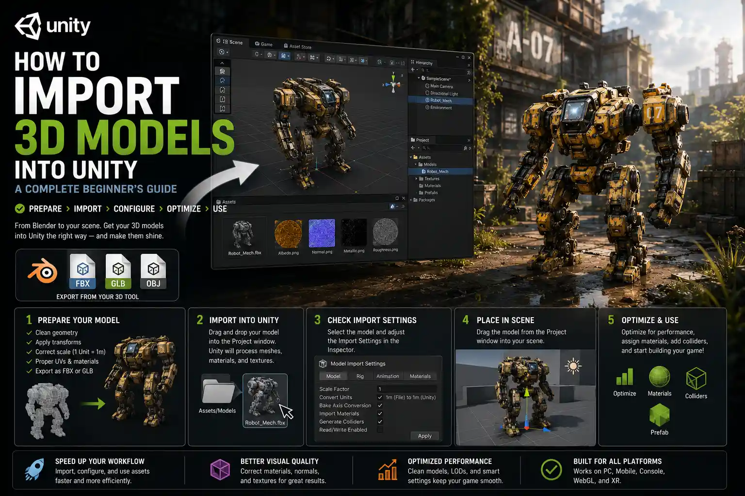 How to Add 3D Models to Unity: Step-by-Step Guide