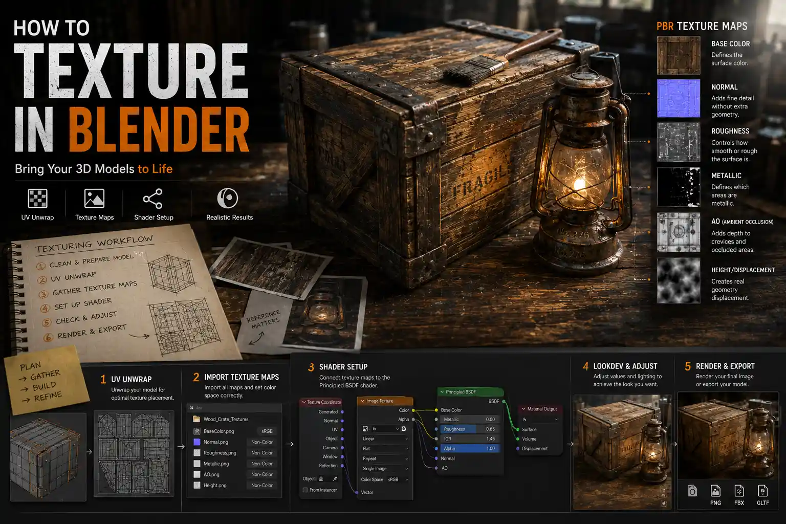 How to Add Texture to a 3D Model in Blender