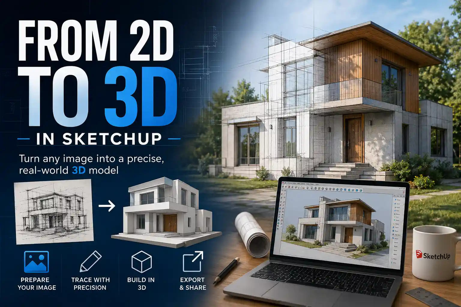 How to Convert an Image to a 3D Model in SketchUp
