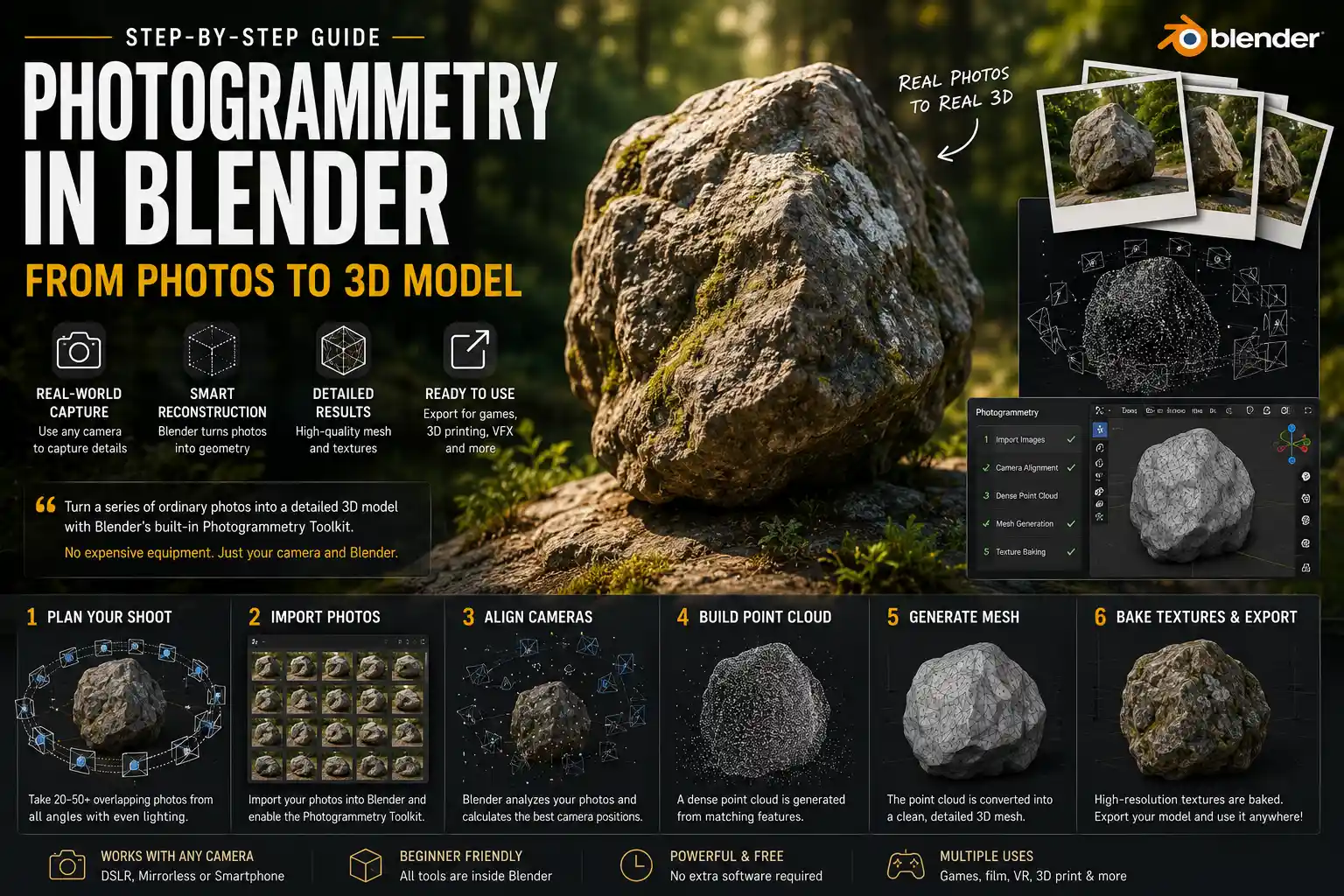 How to Create a 3D Model from Photos in Blender