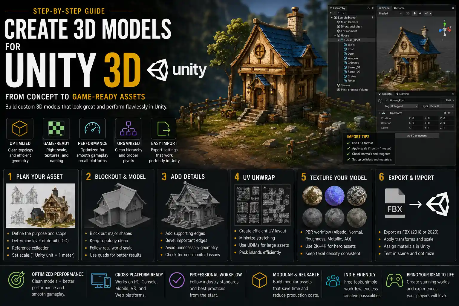 How to Create a 3D Model for Unity: Step-by-Step Guide