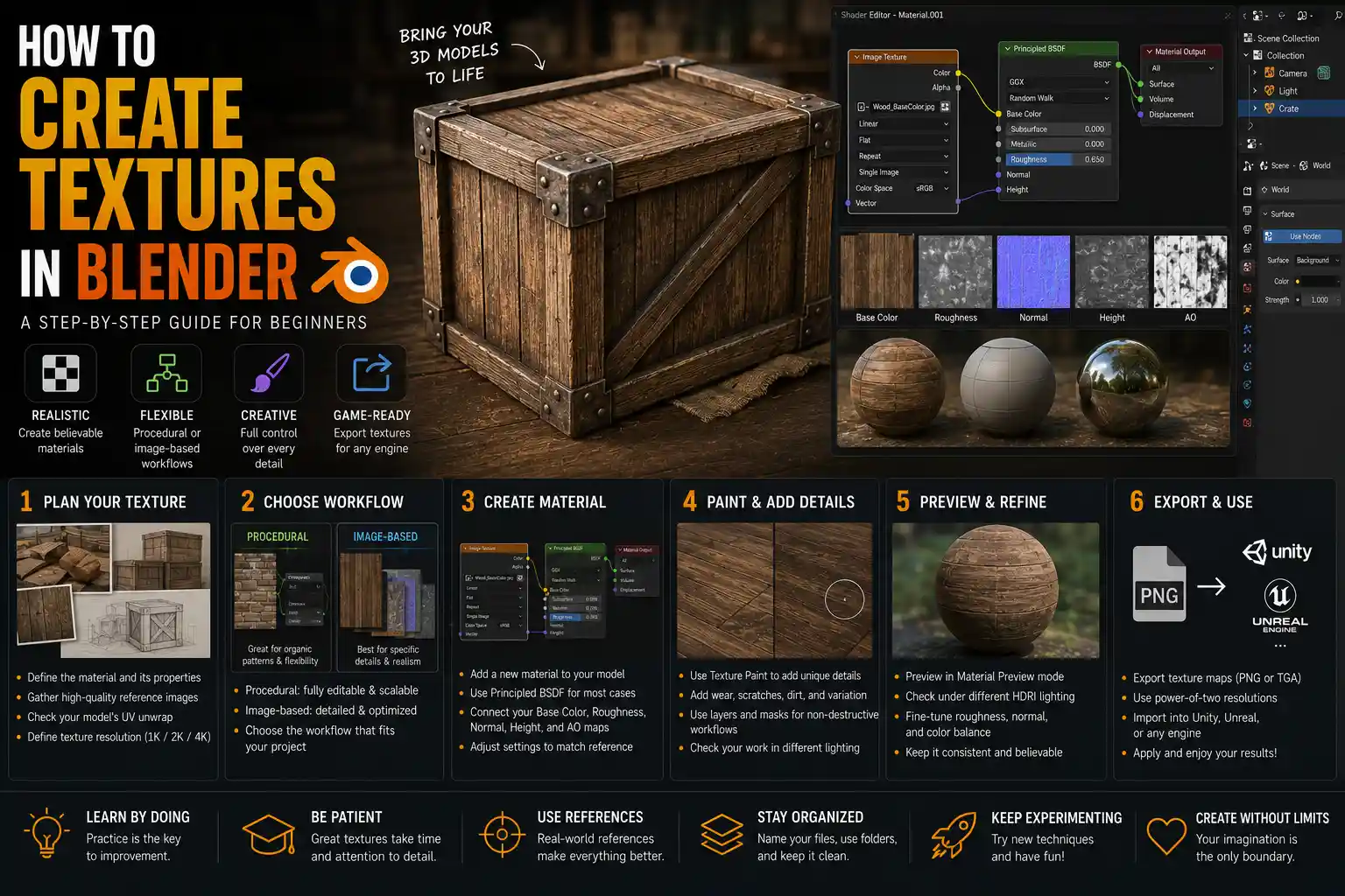 How to Create Textures for 3D Models in Blender
