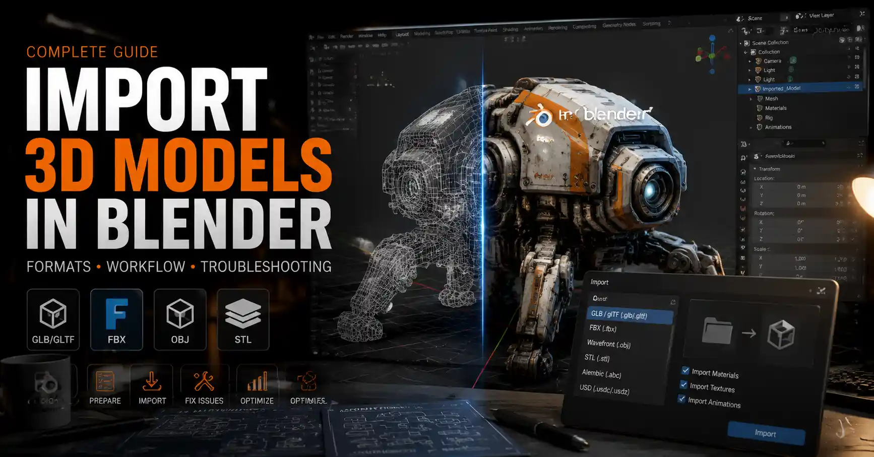 How to Import 3D Models to Blender: Step-by-Step Guide