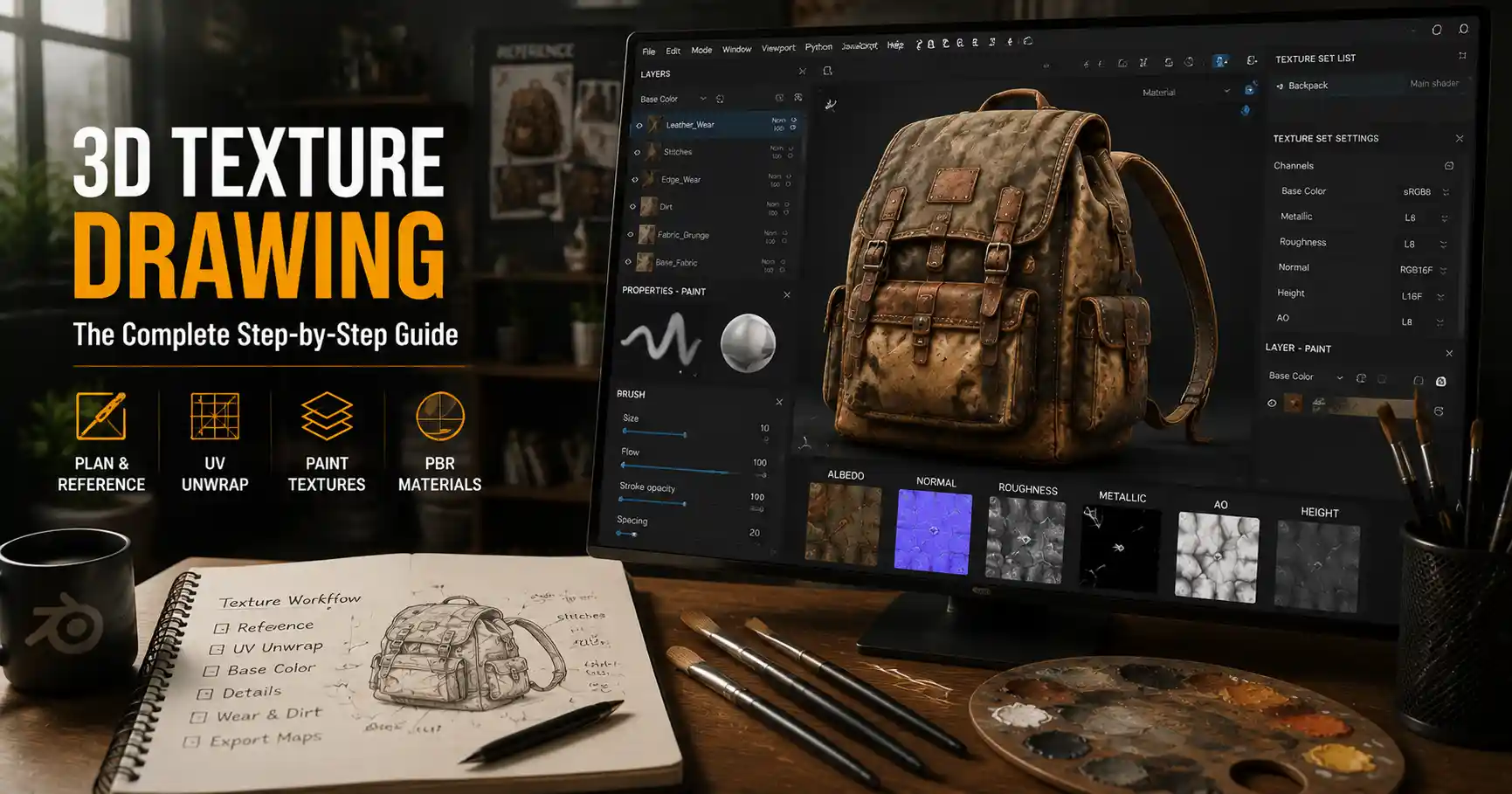 How to Draw Textures for 3D Models: A Beginner’s Step-by-Step Guide