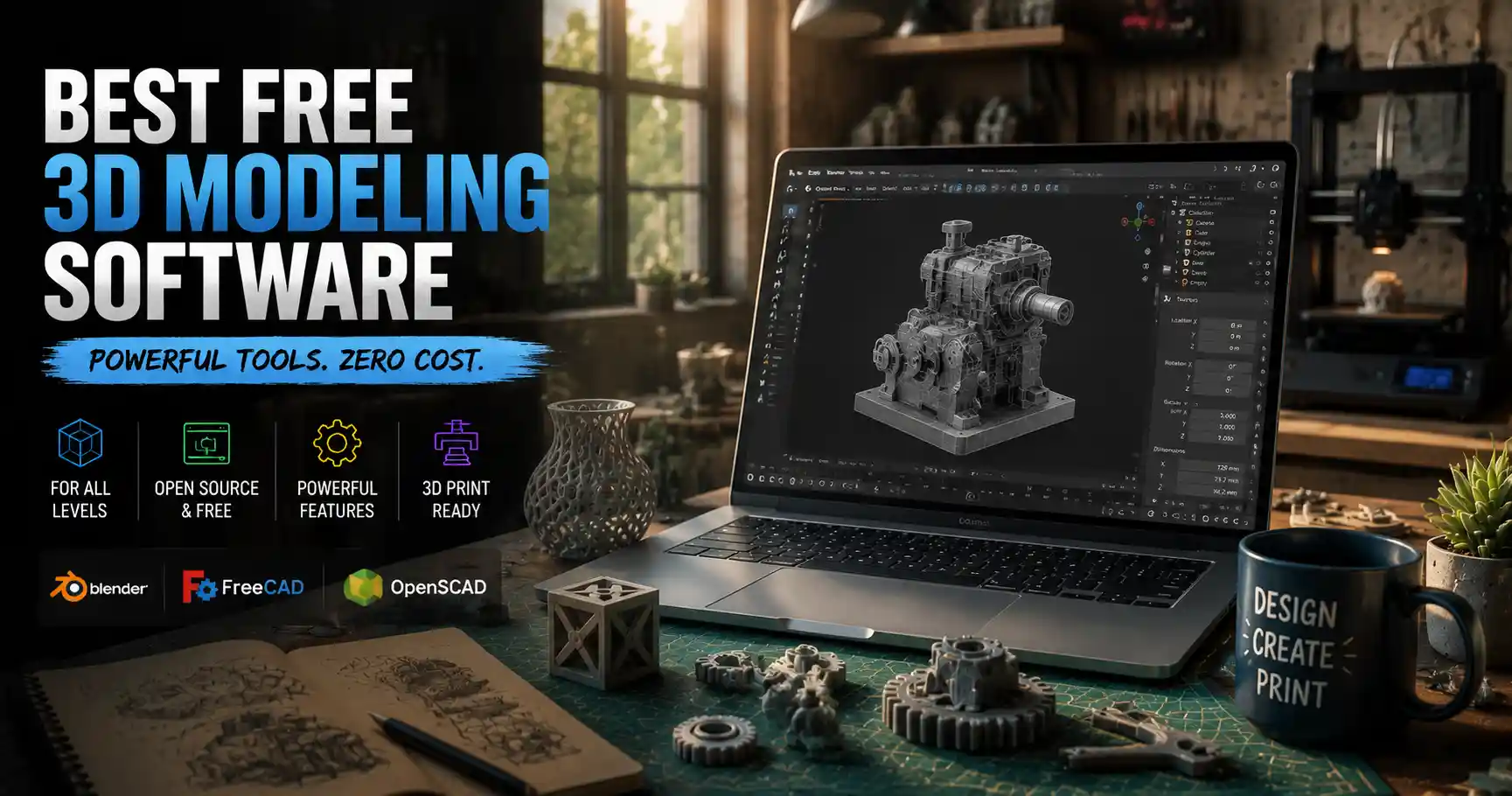 Best Free 3D Modeling Software for Beginners & Pros 2024