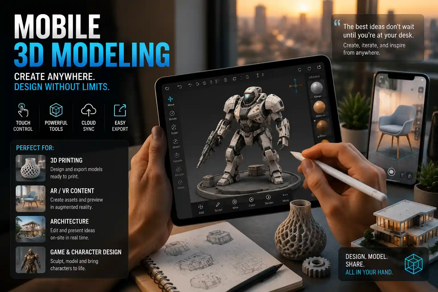 Best Mobile 3D Modeling Apps for 2024: A Complete Guide