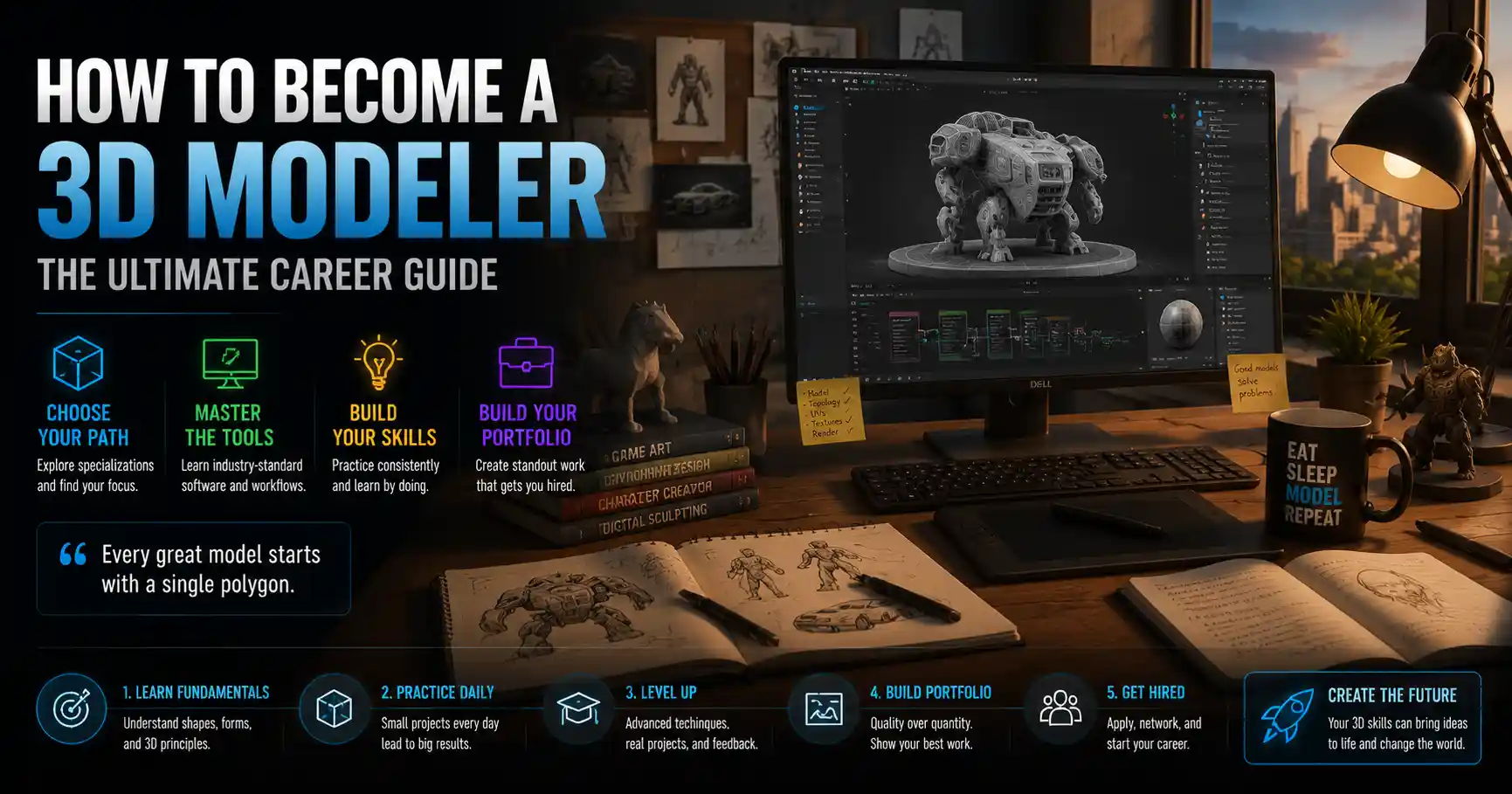 How to Become a 3D Modeler: A Step-by-Step Guide