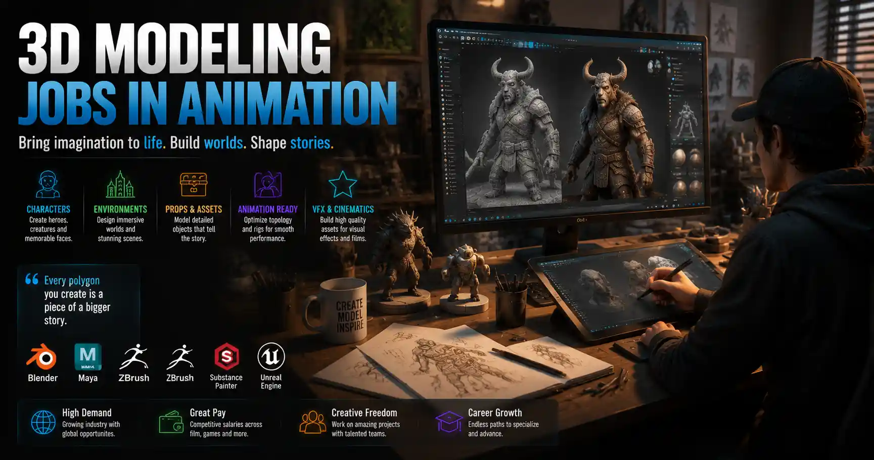 3D Modeling Jobs in the Animation Industry: What You Need to Know
