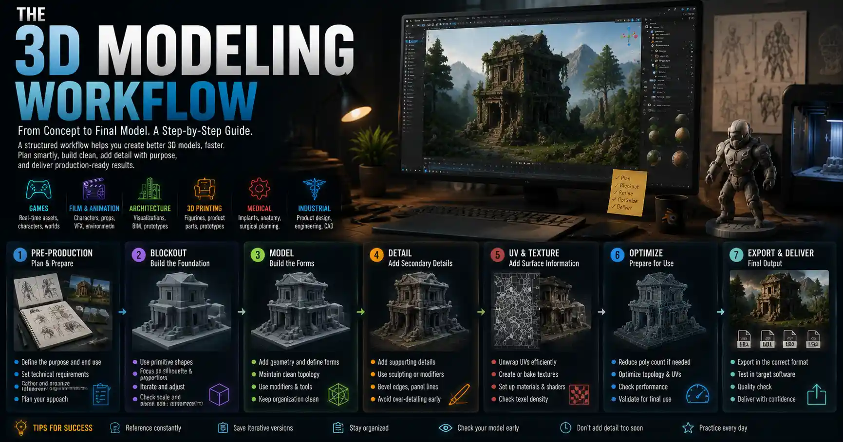 3D Modeling Workflow: A Step-by-Step Beginner's Guide