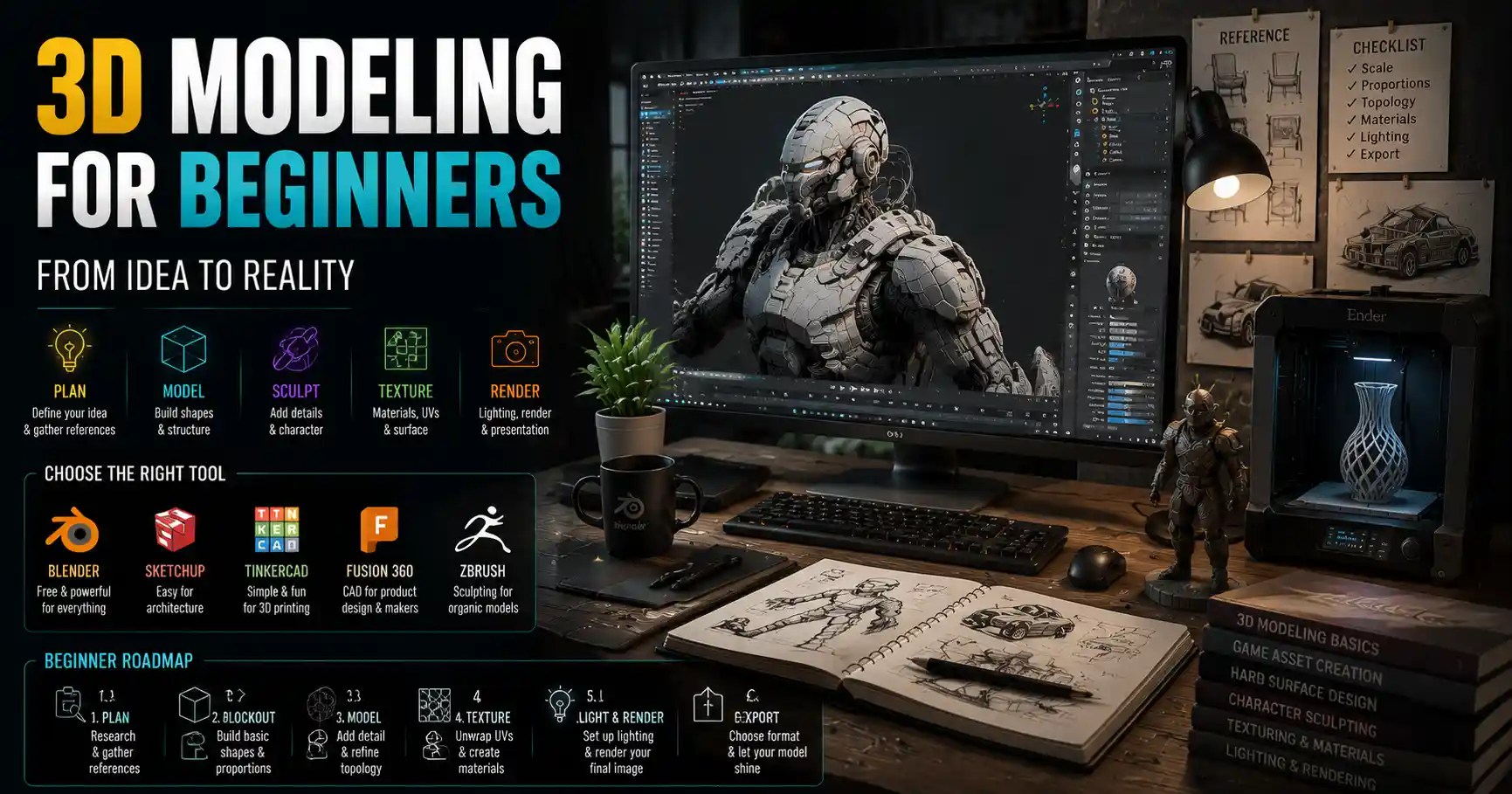 How to Make a 3D Model from Scratch: Beginner Step-by-Step Guide