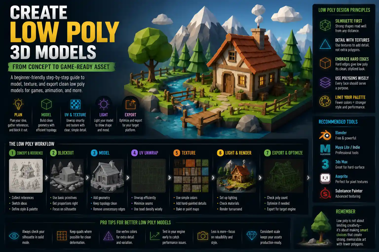 How to Create Low Poly Models: A Step-by-Step Guide for Beginners