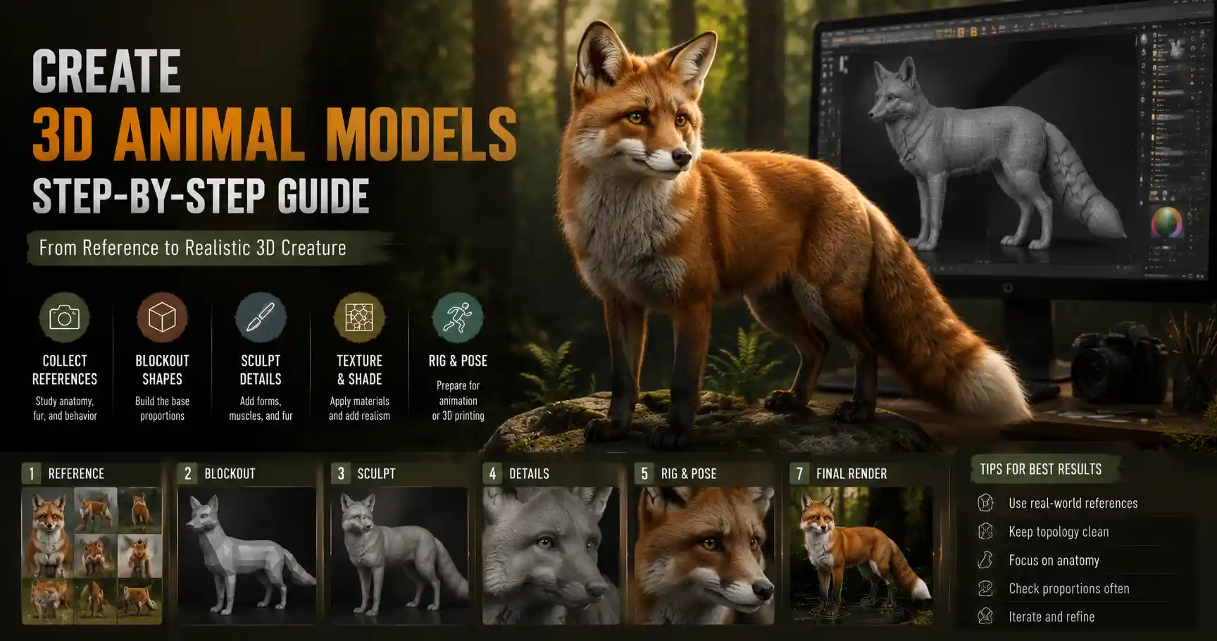 How to Make 3D Animal Models: A Step-by-Step Guide for Beginners
