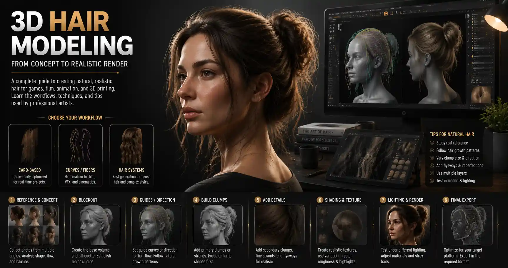How to Make 3D Hair Models: A Step-by-Step Guide
