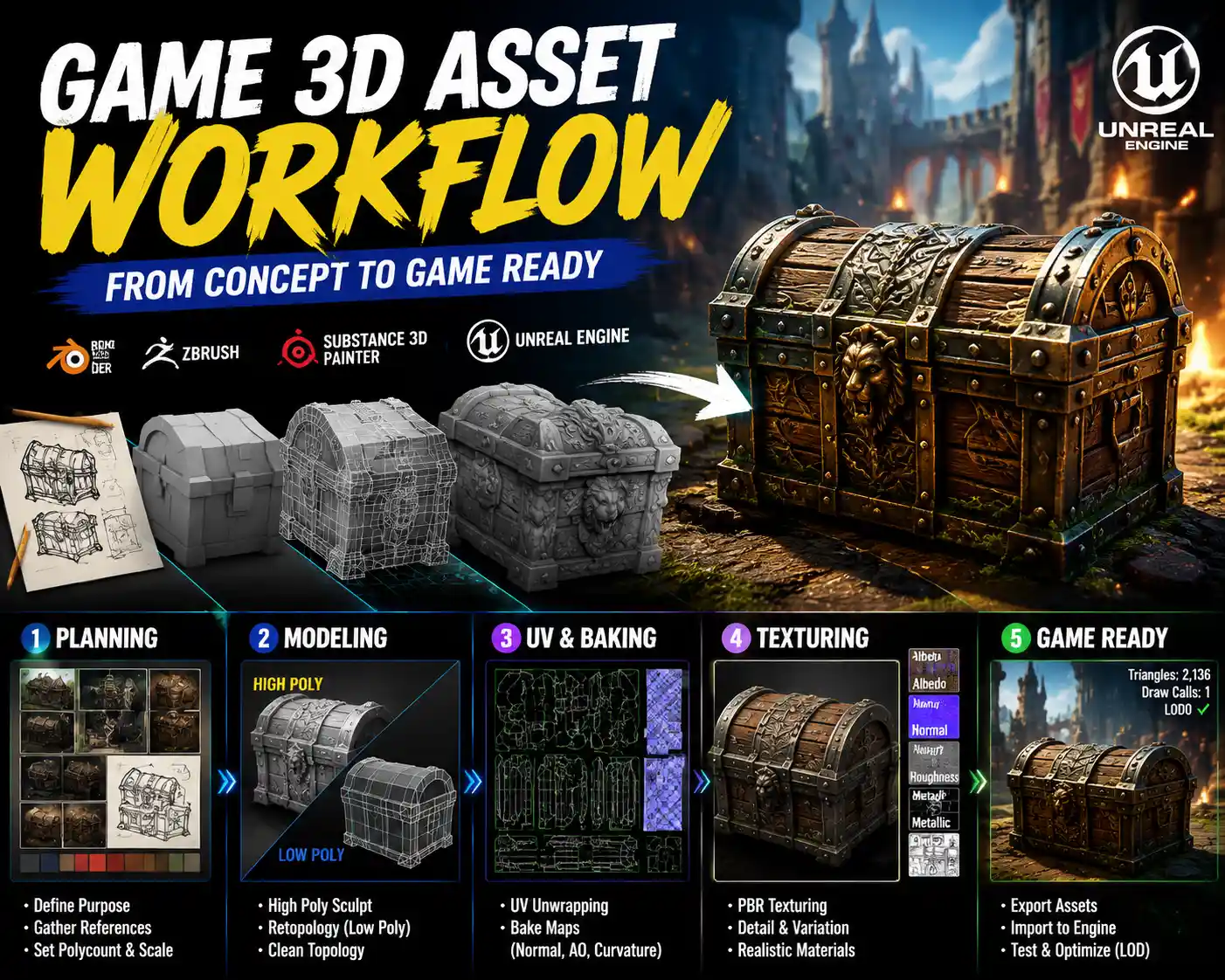How to Create 3D Assets for Games: A Beginner’s Step-by-Step Guide