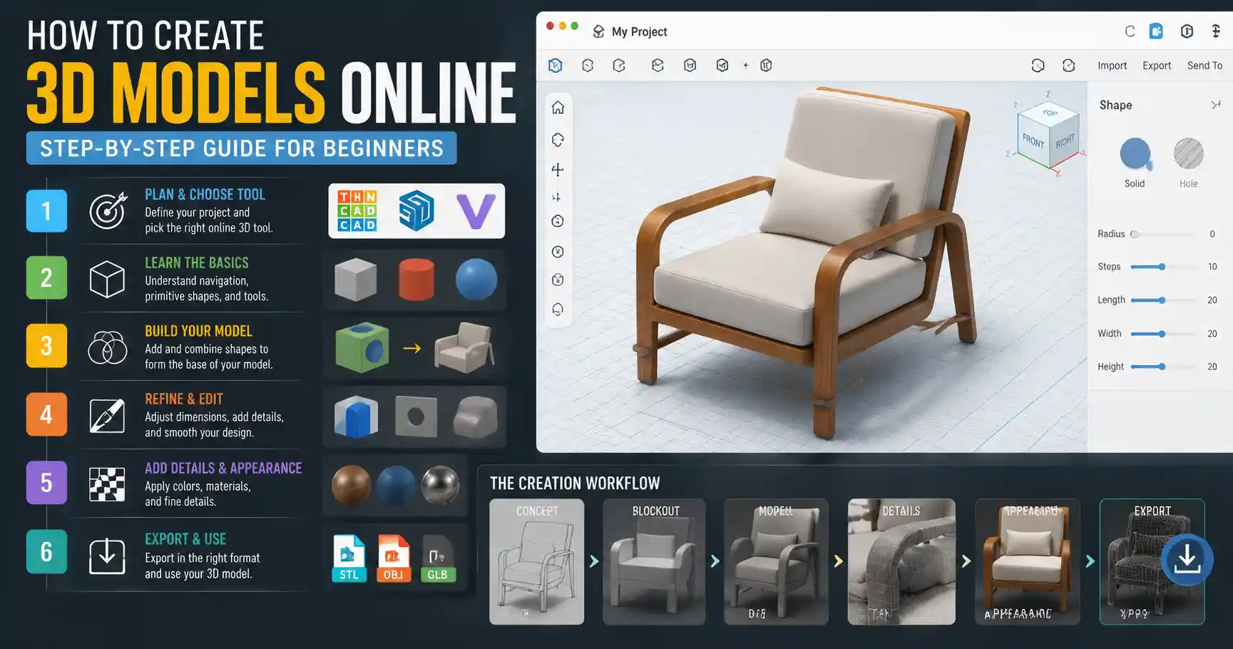 How to Create 3D Models Online: A Beginner’s Step-by-Step Guide