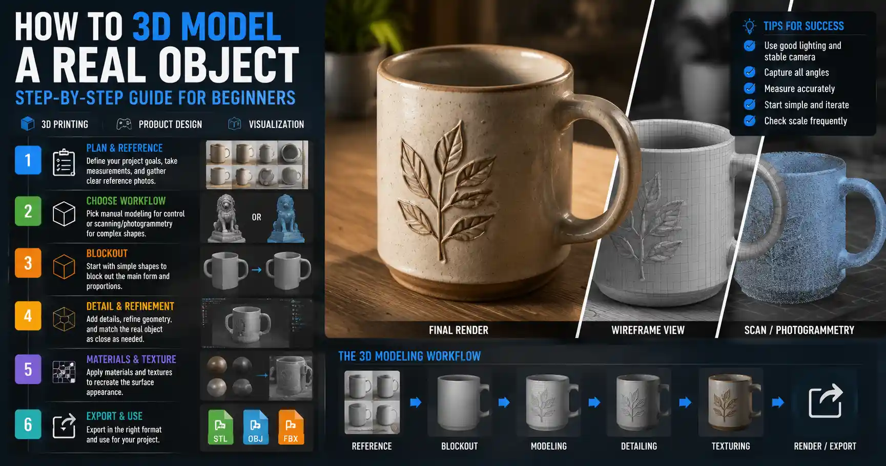 How to Model a Real Object in 3D: Step-by-Step Guide
